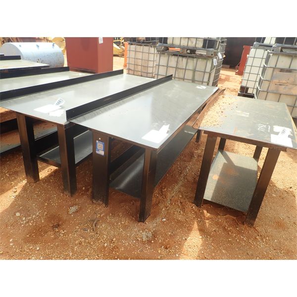 90" x 29" steel workbench/table
