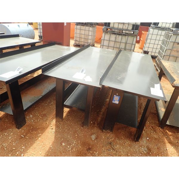 90" x 29" steel workbench/table 