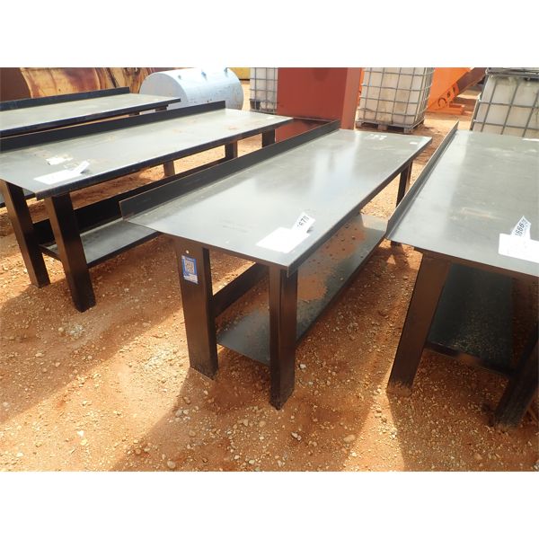90" x 29" steel workbench/table