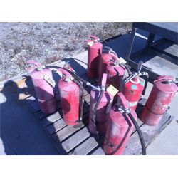 (9) fire extinguishers