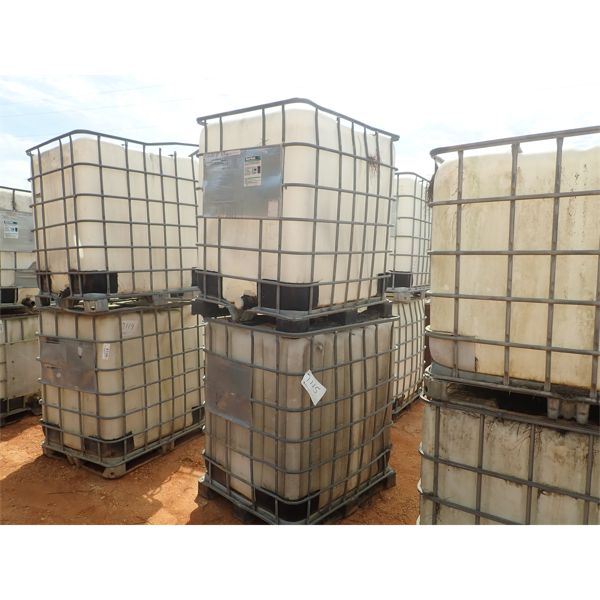 (2) 330 gallon plastic tank w/wire cage