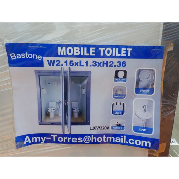 BASTONE  110 volt, portable toilet w/double toilet