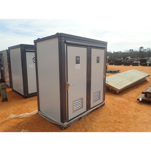 Double side toilet portable