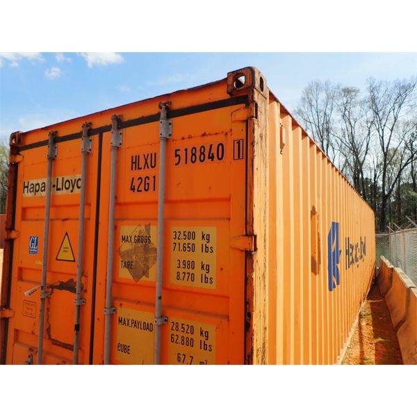 40' steel shipping container