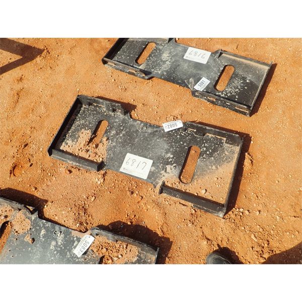 Weld on attach plate, fits skid steer loader 