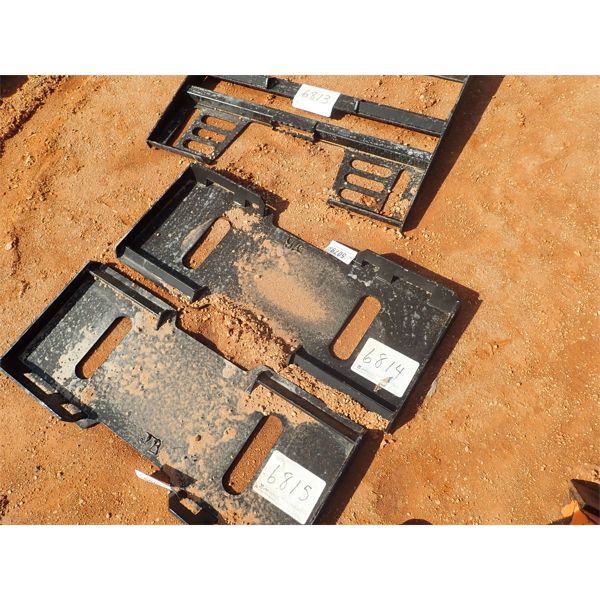 Weld on attach plate, fits skid steer loader