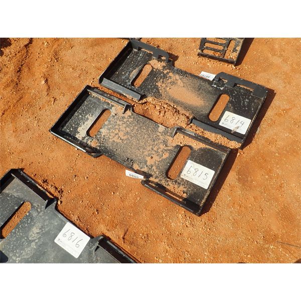 Weld on attach plate, fits skid steer loader