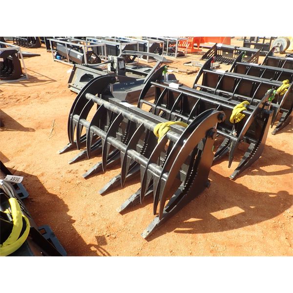 EXTREME 66" root rake, fits skid steer loader