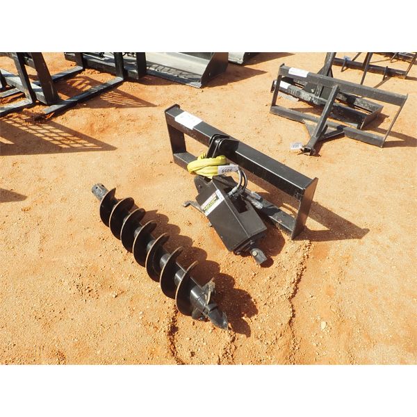 Auger, fits skid steer attachments