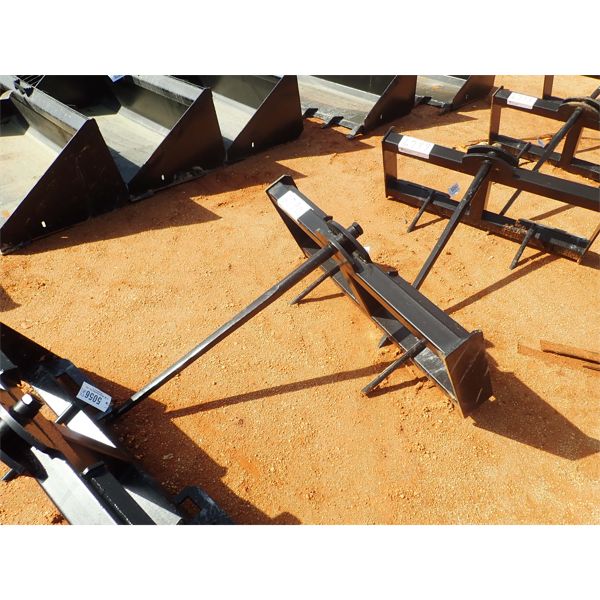 Hay spear, fits skid steer loader