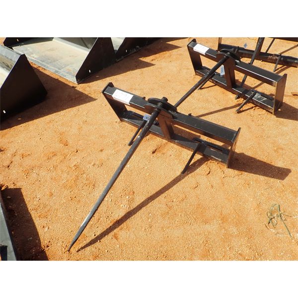 Hay spear, fits skid steer loader 