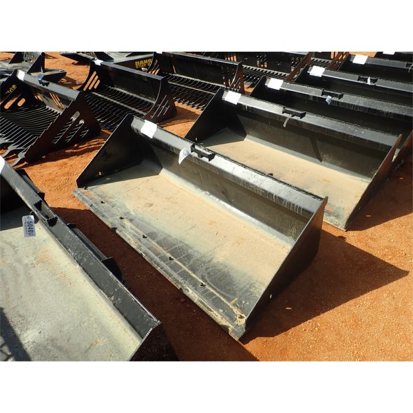 72" low profile bucket w/ B.O.C.E., fits skid steer loader