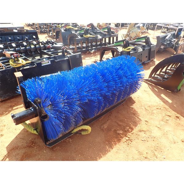 76" hyd broom, fits skid steer loader