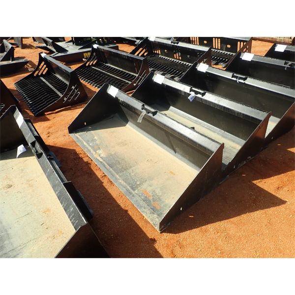 72" low profile bucket w/teeth, fits skid steer loader 