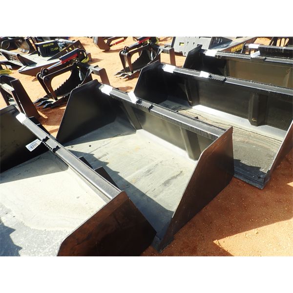 74" snow  litter bucket, fits skid steer loader