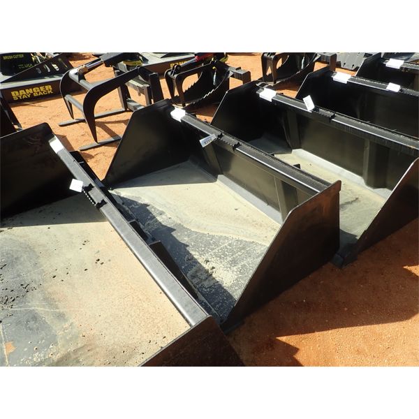 72" snow litter bucket w/B.O.C.E.,  fits skid steer loader