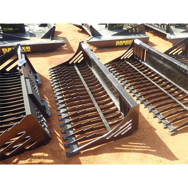 78" rock bucket, fits skid steer loader 