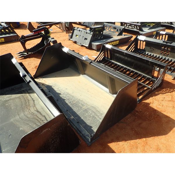 80" snow/litter bucket w/B.O.C.E. , fits skid steer loader 