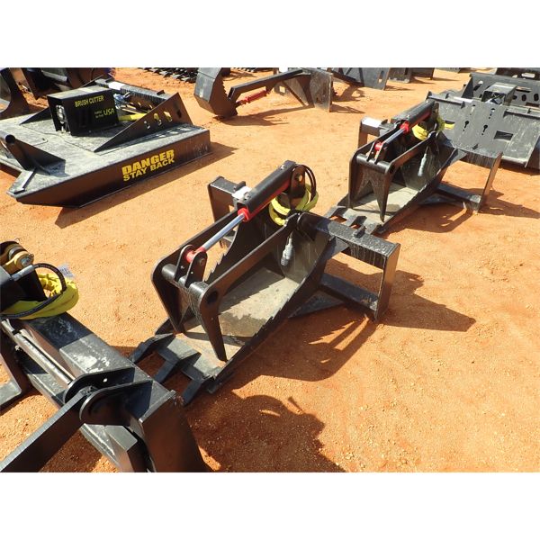 Stump grapple, fits skid steer loader