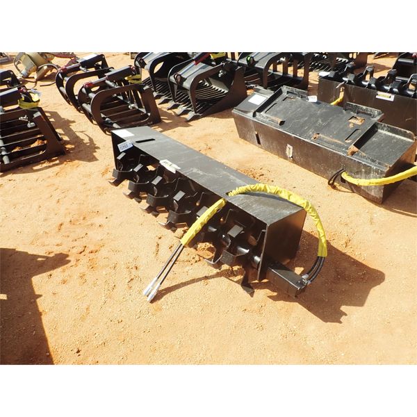 Rotary tiller, fits skid steer loader