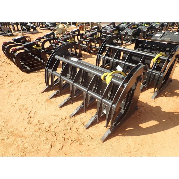 EXTREME 68" root rake, fits skid steer loader 