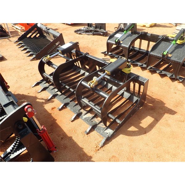 EXTREME  72" rock grapple, fits skid steer loader