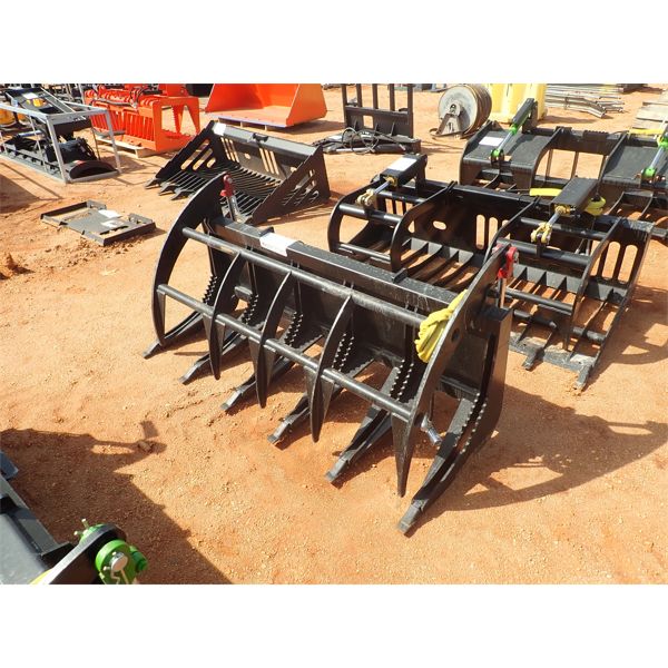 E-SERIES 68" root rake, fits skid steer loader 