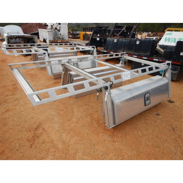SYSTEM ONE  aluminum tool boxes w/rack 