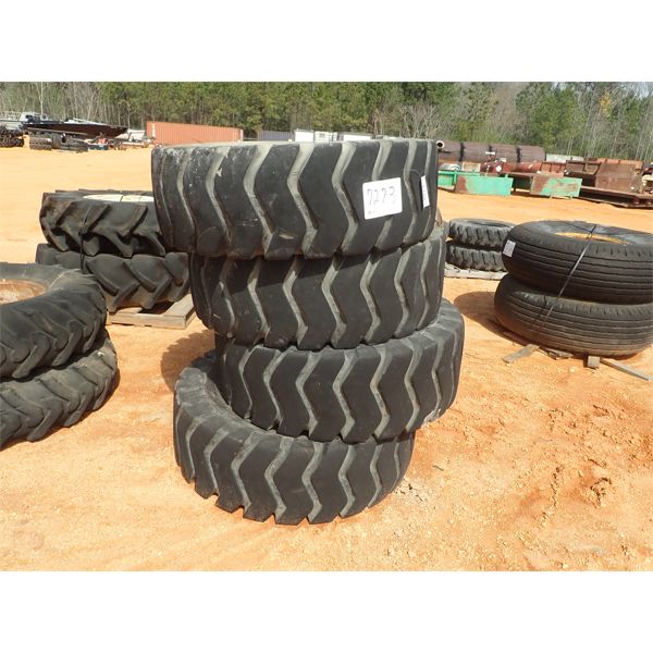 (4) 17.5-25 tires