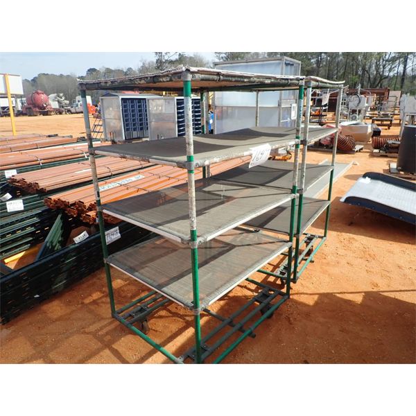 (2) 30x33 carts w/4 shelves