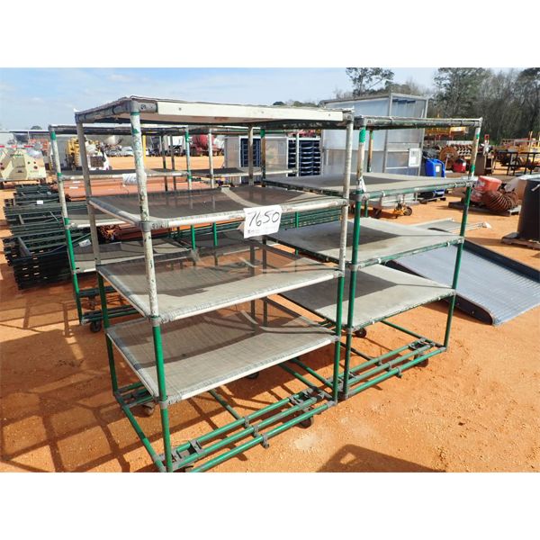 (2) 30x33 carts w/4 shelves