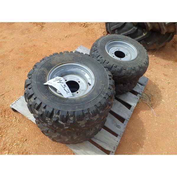 1 SET OF 4 ATV tires, (2) 24x10x11, (2) 24x8x11 