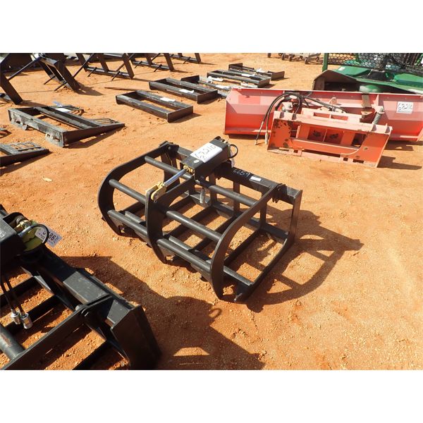 47" root bucket w/grapple, fits skid steer loader 