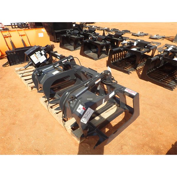 STOUT  72" brush grapple, fits skid steer loader