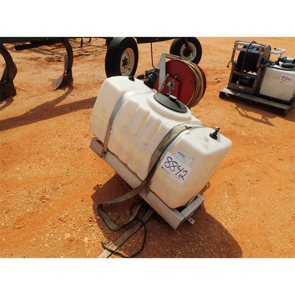 50 gallon water tank & hose reel