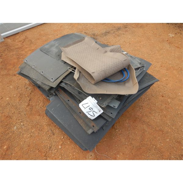 (1) pallet misc mud flaps