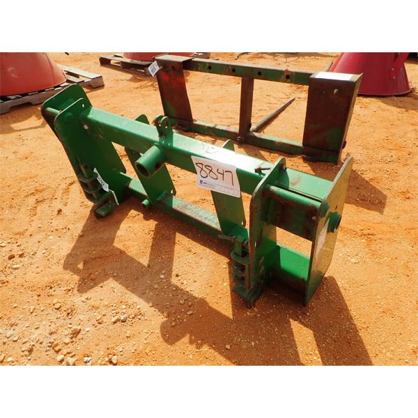 frame for hay spear attachment 