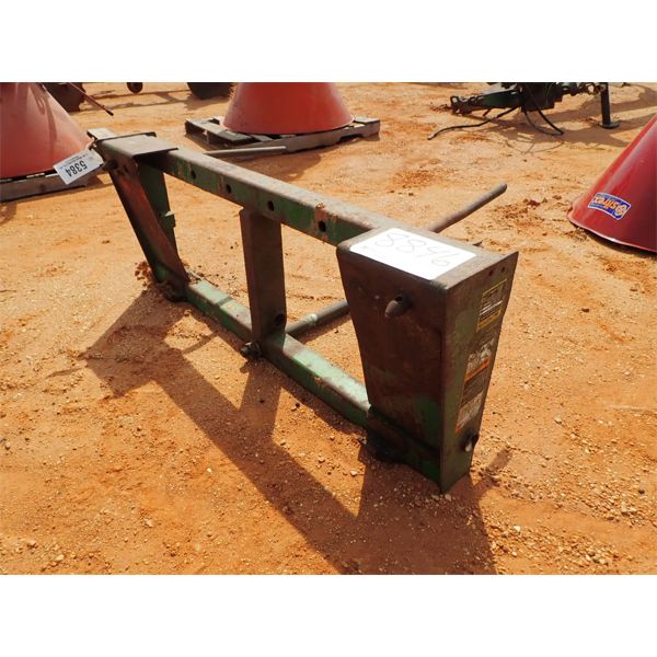 Hay spear attach, fits a front end loader 