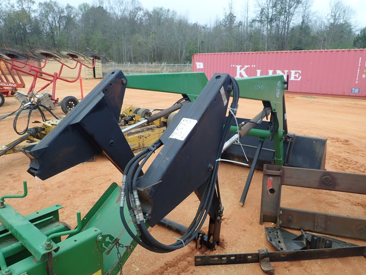 BUSH HOG front end loader w/bucket with stand, fork