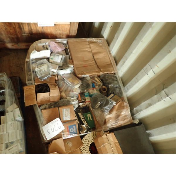 (1) pallet of misc speaker, bearing, elect parts 