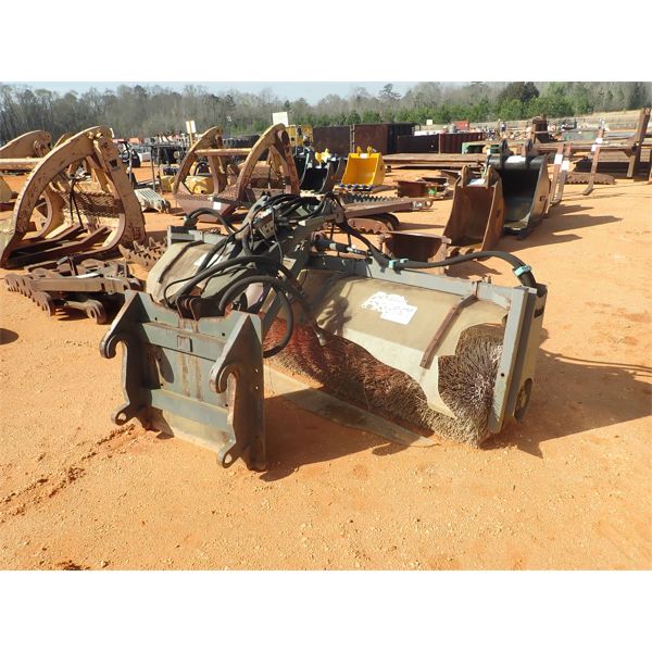 10' Dymax broom, fits wheel loader 