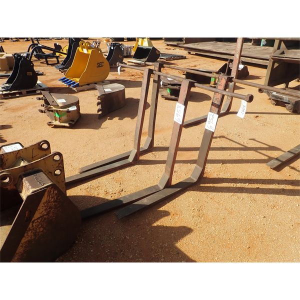 Fork assembly, fits loader backhoe 