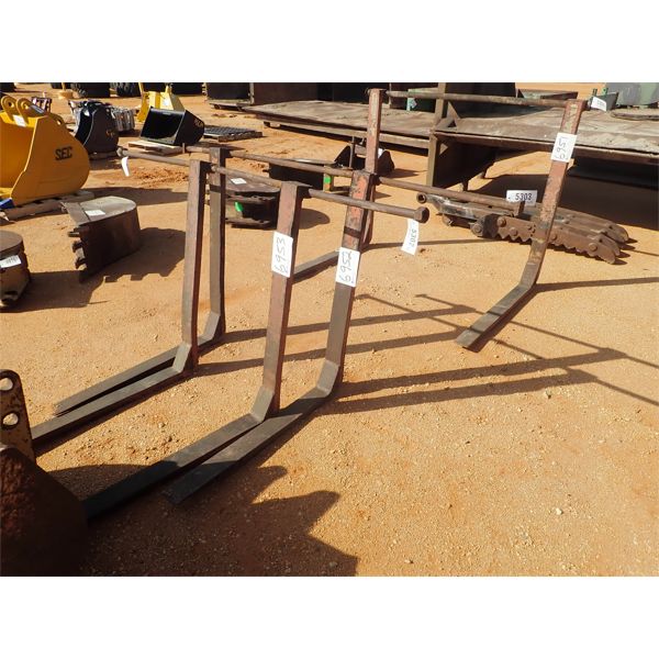 Fork assembly, fits loader backhoe