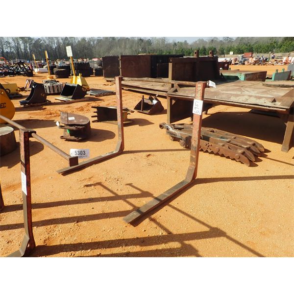 Fork assembly, fits loader backhoe