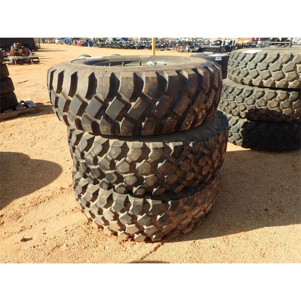 (3) Goodyear 14.00R20 tires w/rim