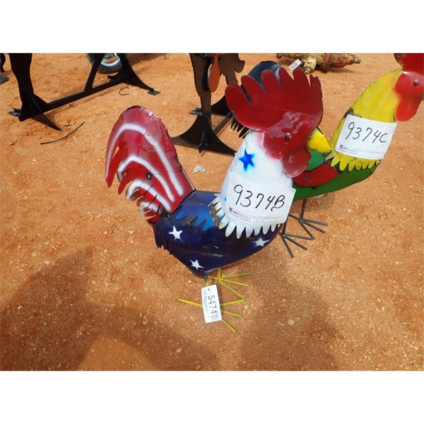 3' metal rooster