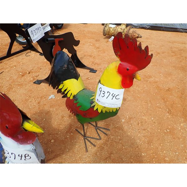 3' metal rooster 
