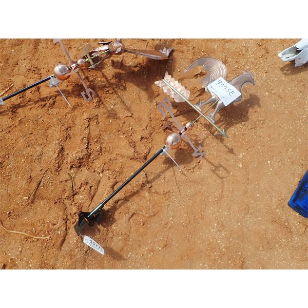 copper rooster wind vane 