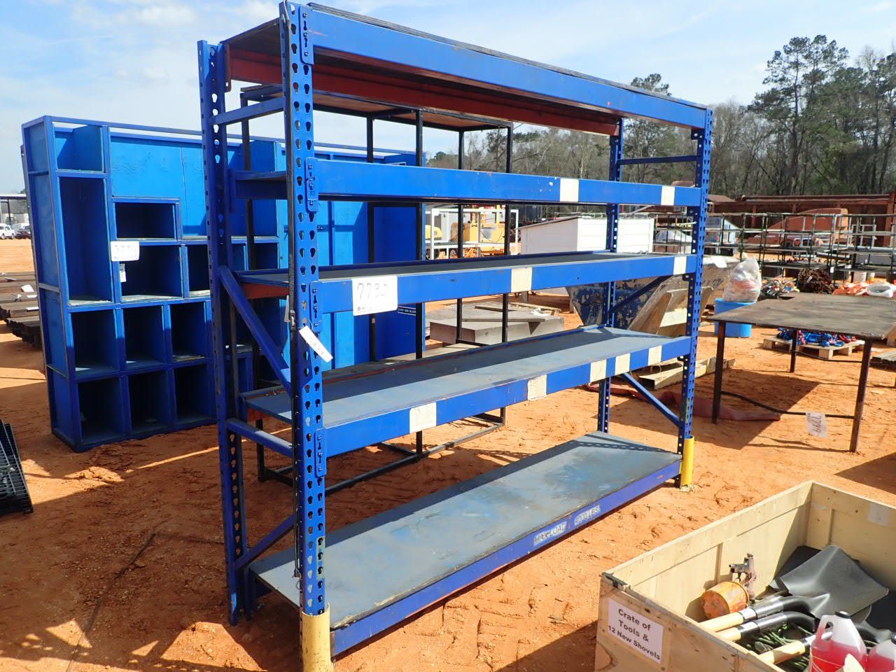 Metal frame storage bin