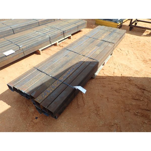 (16) 4" x 4"x 10' sq metal tubing 